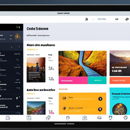 Home 11 **User-centric UI design concept**: Image showcasing a modern website or app interface with intuitive navigation, vibrant colors, and clear typography, emphasizing ease of use and accessibility. Focus on elements like buttons, icons, and a well-organized layout.