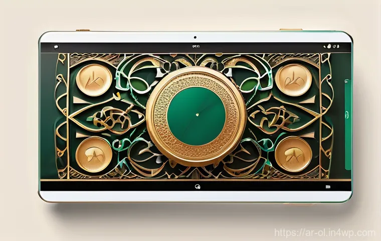 생태적 인터페이스의 다문화적 접근 - **Prompt 1: Modern Arab Digital Interface**
"A visually striking and elegant user interface (UI)...